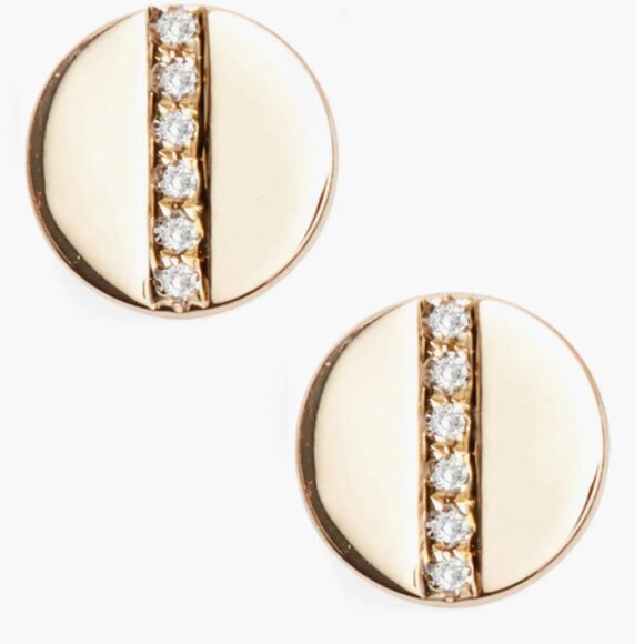 EF Collection Diamond Screw Stud 14k Yellow gold - Picture 2 of 10